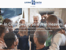 Tablet Screenshot of livingfaithcc.org
